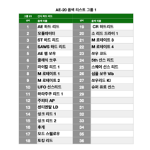 전자색소폰 에어로폰 롤랜드 Roland AE-20 /AE-30 한글 음색 리스트, AE30한글음색리스트