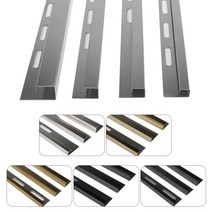 직사각 코너비트 5미리 재료분리대 몰딩 석고보드 마감재 쫄대 I-TYPE 2.4M, 15mm, 헤어라인, 직사각 코너비드 블랙