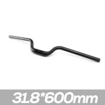 카본 드롭바 로드 픽시 자전거 에어로 핸들바 일체형 전체 탄소 섬유 mtb 핸들 바 라이저 핸들 바 초경량 산악 접이식 도로 부품, 31.8x600mm MTB