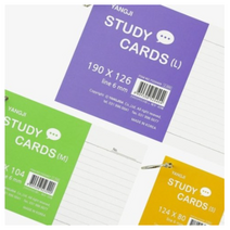 양지사 스터디카드 S/M/L 사이즈 메모장 독서카드, L