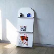 피사 매거진3단 북선반 잡지꽂이 진열장 책꽂이 1인가구 소품정리 수납선반 다이 장식장 인테리어 수납가구 틈새 리빙박스 칼라 원룸가구 방꾸미기 업소용신발장 주문제작 수건정리, 피사3단화이트