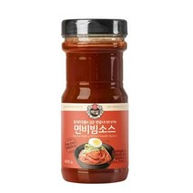 CJ더마켓 메뉴 개발 소스 만들기 황금 레시피 백설 면비빔용소스 양념 만능 비빔 국물 볶음 요리 국수 890G, 4개