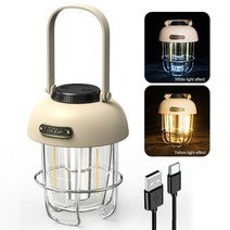 캠핑 차박 배터리 파워뱅크 대용량 보조배터리 캠핑카 부품 빈티지 텐트 램프 LED 휴대용 랜턴 토치 타입-C USB 램프 방수 비상 조명 야외 하이킹 베란다용, CHINA_C