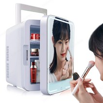 화장품 냉장고 미니 냉장고 홈차겸용 냉온장고 뷰티 화장품 냉장고 원룸 사무실 차량용, 12l+거울+조명