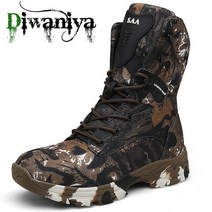 고어텍스스패츠 야외 사막 카모 통기성 하이킹 신발 봄 가을 남자 등산 내마모성 전술 훈련 부츠, 8.5, 05 02 Brown Cam_04 8.5