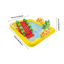 워터슬라이드 공룡 iatable play center spray water pool blow up outdoor summer water fun paddling pool for, e