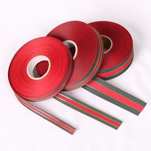 [대량구매]크리스마스레드라인 리본(30야드 롤), 12mm