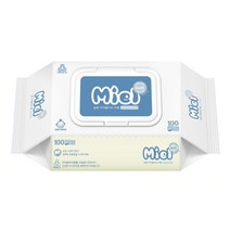 봄날애 미엘 물티슈 아기 살균 비데 두꺼운 휴대용 티슈, 미엘(100매 x 20팩)