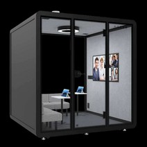 소형 라이브 이동식 녹음 부스 방음 조립식 독서실 룸, 더블 캐빈