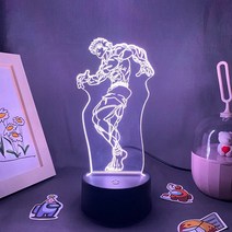 애니메이션 Baki the GrApple 호환 호환r 3D Led 야간 조명 친구 생일 선물 용암 램프 침실 테이블 장식 만화 그림 Hanma, [01] Black LBase, [02] 16 color with remote