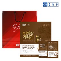 종근당 녹용 홍삼 기력진 70ml x 30p + 쇼핑백 세트, 1세트