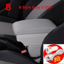 수입차부품 미니 쿠퍼 R50 F55 컨트리맨 팔걸이 박스 자동차 액세서리 스타일링, 04 B Style Gray