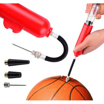 자전거 휴대용 미니 펌프 공기주입기 축구공 타이어 농구공, 휴대용펌프 레드