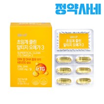 [100% 약국정품] 중성지방 낮추는 법 초임계 알티지 오메가3, 1개