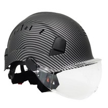 경량 카본 안전모 헬멧 고급 작업 탄소섬유 절연 엔지니어 건설 산업 캡, N.5007E 귀마개개