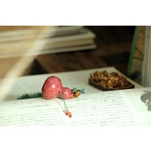 나전칠기자개장 안태교 복주 전통 칠기 어머니의 어머니손으로 꼬은 표주박 펜던트, [02] 보라색숏 끈 포함