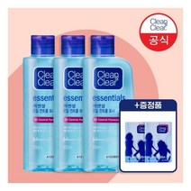 [클린앤클리어] 에센셜 오일 토너 100ml x3+(증)오일필름60매x2