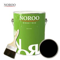 노루페인트 슈퍼에나멜 플러스 유성 에나멜 페인트 1L 기존색상, 무광검정색, 1개