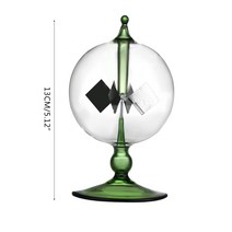Radiometer Crookes 핸드메이드 그린 태양광 회전 베인 풍차 적용 가능 파티 홈 인테리어, 한개옵션0