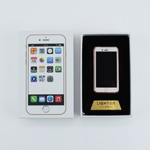 아이폰 라이터 usb 충전식 전기 터보 플라즈마 라이타, 블랙, 1개