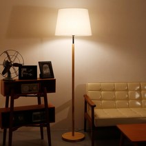 원목 플로우조명 거실인테리어조명 버치 장스탠드 스탠드조명, 전구없음, 브라운