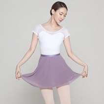 그랑바뜨망 성인발레복 쉬폰 미니 스커트 (violet)