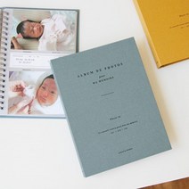 셀프 포토북 아기 성장 앨범 일기 커플사진첩 4x6 사진첩, 머스타드