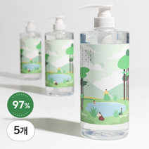 [피부과 수딩젤] 아리라끄 대용량 알로에 수딩젤 97% 1000ml, 5개, 1l