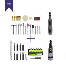 무선 전기 스크루 드라이버 미니 그라인더 전동 공구 세트 3.6V 리튬 배터리 Usb 충전 다기능 액세서리 홈 Diy, PTS-009-PTD-001