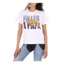 Filles A Papa Ladies White Fap Cowboy T-Shirt Brand Size 061061000-39-WHITE