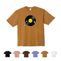 TCTo-454 LP 레코드판 캐릭터 그래픽 티셔츠