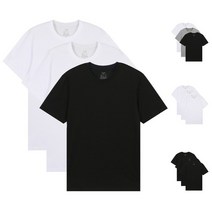 탑텐 공용 베이직 라운드넥 면 반팔 티셔츠 3PACK 22년