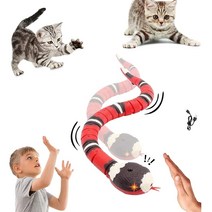 Smart Sensing Snake Toy Cat Interactive Toys USB Rechargeable Realistic Simulation Electric Snake To, 한개옵션0