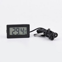 온도계측기 자기온도계 1M LCD 디지털 온도 조절기 프로브 TPM-10, 01 Black