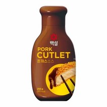 CJ 백설 돈까스 소스 255g 우스타소스 데미그라스소스 오므라이스소스 튀김소스 고급스러운풍미, 1개