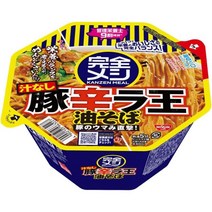 닛신 부타 라왕 아부라 소바 매운맛 컵라면 6개