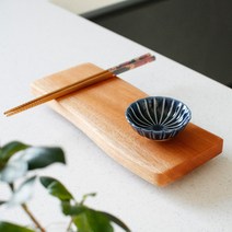마호가니 물결 스시 보드(다리형) - 소(25cm), 단품