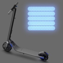 전동킥보드 튜닝 부품 개조 용품 스쿠터 5pcs 8415mm 방수 반사 스티커 ninebot es1 es2 es3 es4 e22 e25 야간 승마 반사 안전, 푸른, 협력사