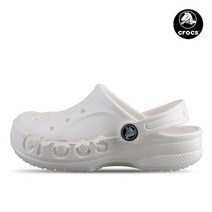 크록스 [지비츠증정] 크록스키즈 바야 클로그 아동 주니어 샌들 슬리퍼 화이트