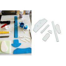 베이킹 제빵 용품 3D 아기 신발 형태 플라스틱 케이크 퐁당 비누 금형 3D 운동화 모양 케이크 장식 도구 과자 주방 장식 오븐용 접시, 01 As Picture