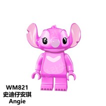 토이스토리 쿠키런 자유의여신상 스타워즈 블록 미니 피규어 레고호환 블럭, WM821 스티치 엔젤