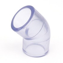 물탱크피팅 10 개/몫 20 25mm 투명 PVC 커넥터 45/90 도 팔꿈치 관절 수족관 물고기 탱크 DIY 도구 정원 물 파이프, [02] Inner Dia 25mm, [02] 45 Degrees Joint