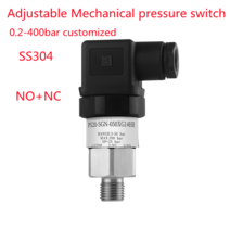 표준 기계식 압력 스위치 스테인레스 스틸 다이어프램 조정 가능한 오일 워터 피스, 33.0225bar  G18 thread