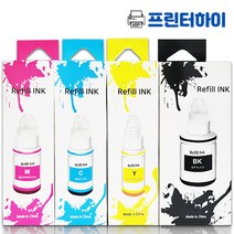 캐논 프린터 잉크 리필 무한 잉크 충전 G1900 G2900 G3900 G4900, 고품질잉크(빨강)