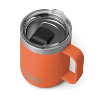 YETI Rambler 295.7ml(10온스) 쌓을 수 있는 머그 진공 단열 매그슬라이더 뚜껑이 있는 스테인리스 스틸 레스큐 레드, High Desert Clay