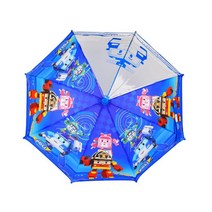 로보카 폴리 50 우산 두폭 투명창 시야 확보 안전한 장우산 (살길이 50cm) 남아 유아 아동 어린이 남자아이 키즈
