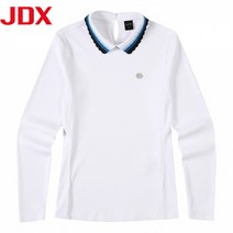 JDX 제이디엑스 22년 봄맞이 신상! 여성 골지 배색 요꼬에리 X4TLT5451WH_pt