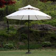 매직코리아 파라솔킹260+심플블랙베이스16kg/국산 야외파라솔, 레드
