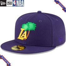 [미국정품] 876091 뉴에라 NBA 스냅백 캡모자 Los Angeles Lakers New Era Icon Pink Undervisor 59FIFTY Fitted Hat - P