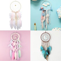 드림캐쳐 만들기 세트 DIY 세트 LED 마크라메 재료, 선택1.소녀심DIY